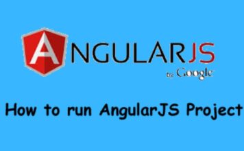 run angularJS project