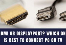 HDMI or DisplayPort