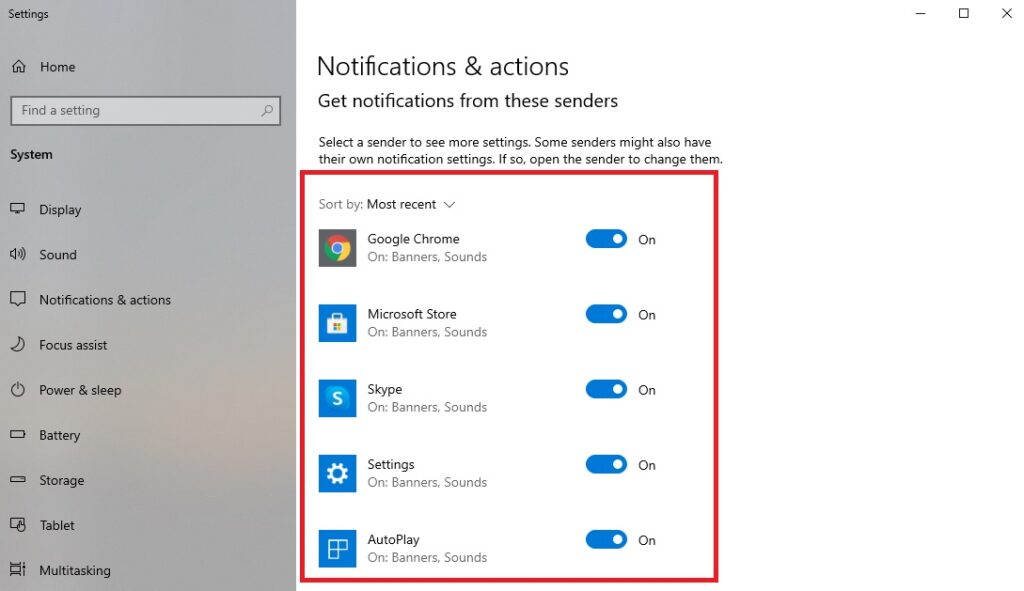 Turn off chrome notifications windows 10