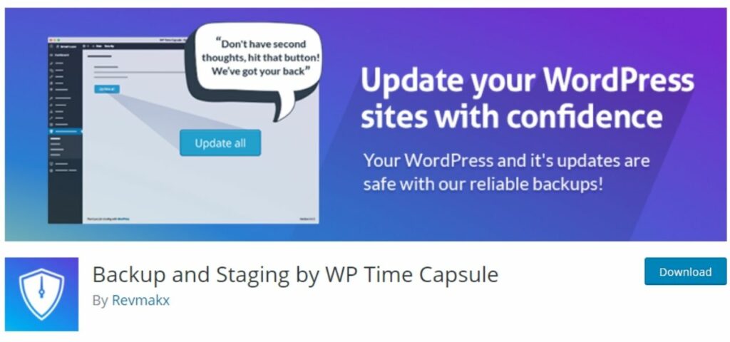 Backup and Staging by WP Time Capsule