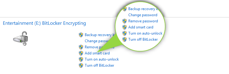 How to set drivers password on Windows