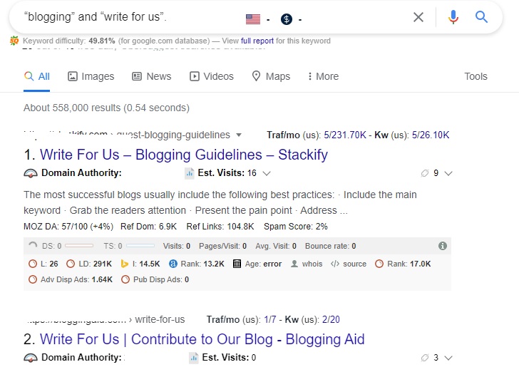 Advanced Search with Search Strings
