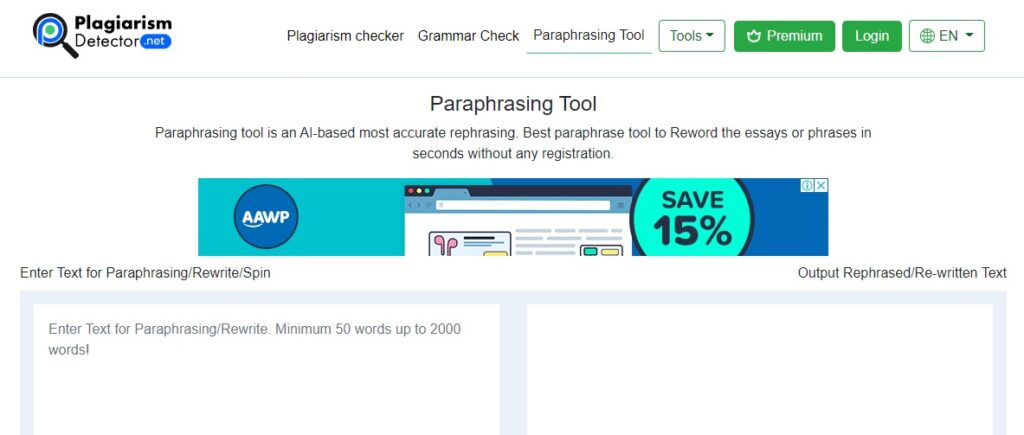 Paraphrasing Tool